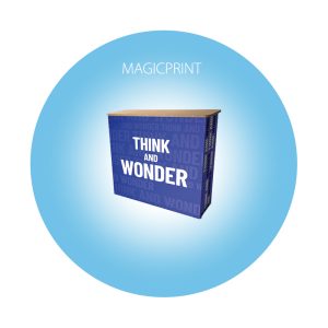 Comptoir rectangle publicitaire personnalisable