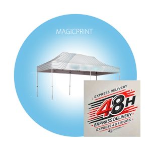 Tente publicitaire personnalisée en polyester