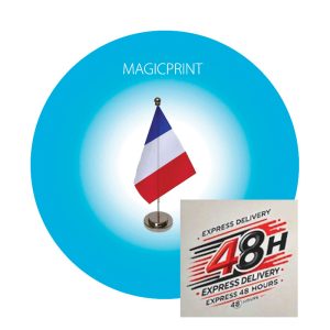 Drapeau de table publicitaire personnalisé