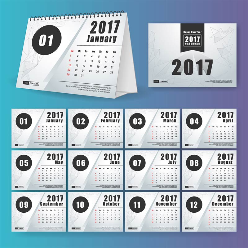Calendrier chevalet publicitaire personnalisé