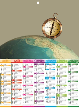 calendrier souple publicitaire personnalisable