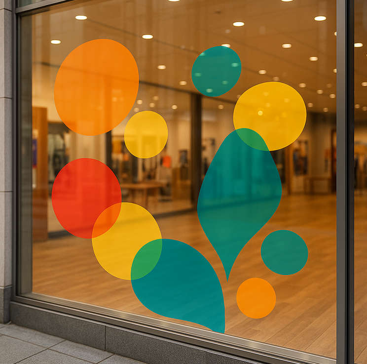 autocollant vitrine personnalisé