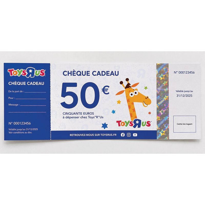Bon cadeau personnalisé avec souche détachable et numérotation