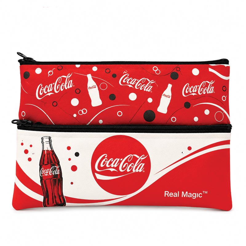 Trousse à double poche résistante en polyester, idéale pour personnalisation avec logo