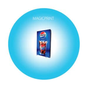 Stand lumineux pliable personnalisé avec impression textile LED