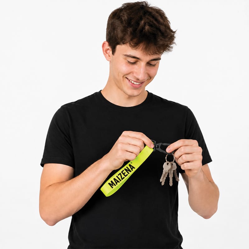 Porte-clés fluo sur mesure pour événements, campagnes marketing et promotions
