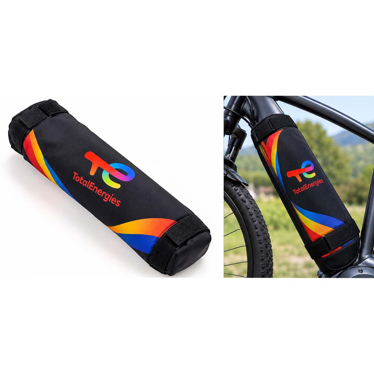 Protection matelassée personnalisée pour cadre de vélo électrique