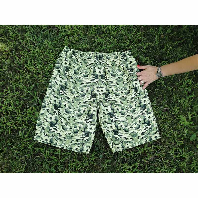 Short de bain personnalisé imprimé en quadrichromie