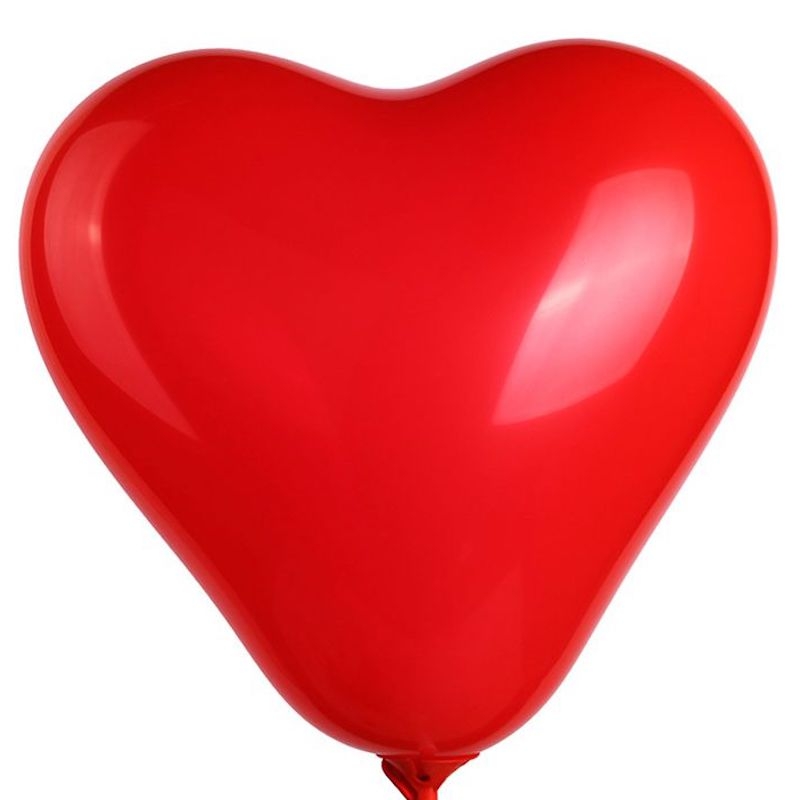 Ballon Coeur Publicitaire rouge