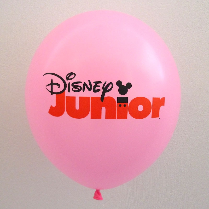 ballons publicitaire rose - marquage 2 couleurs