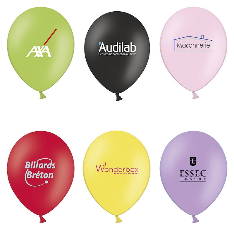 ballons publicitaire - pastel impression personnalisable