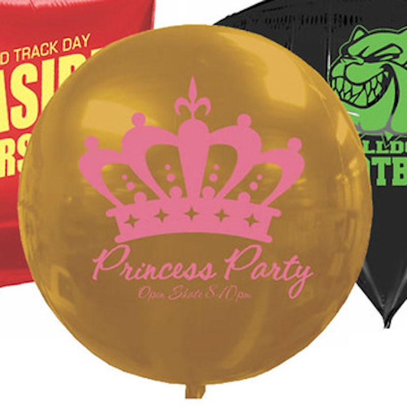 Ballon Mylar publcitaire - forme ronde marquage personnalisé