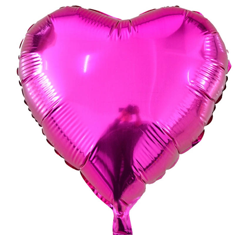 Ballon Mylar publcitaire - forme coeur rose