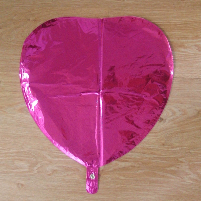 Ballon Mylar publcitaire - forme coeur à plat