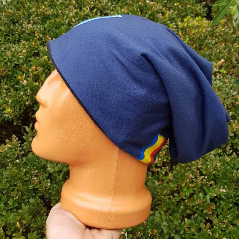Bonnet imprimé polaire - bonnet publicitaire bleu