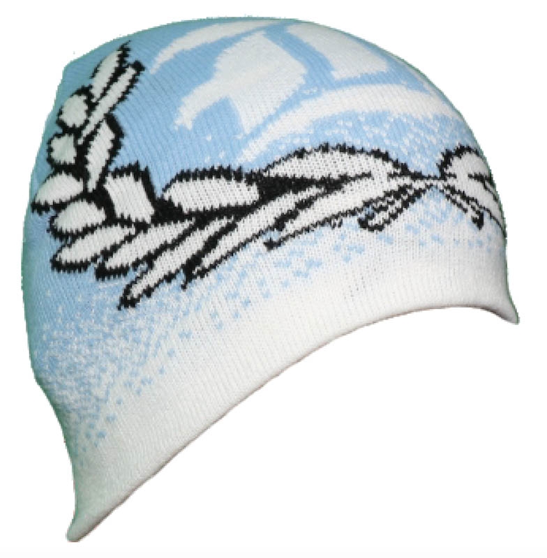 Bonnet tricoté personnalisable - bleu ciel