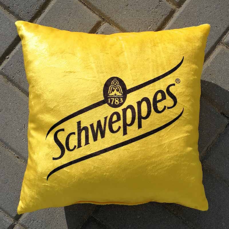 Coussins standard publicitaire - jaune