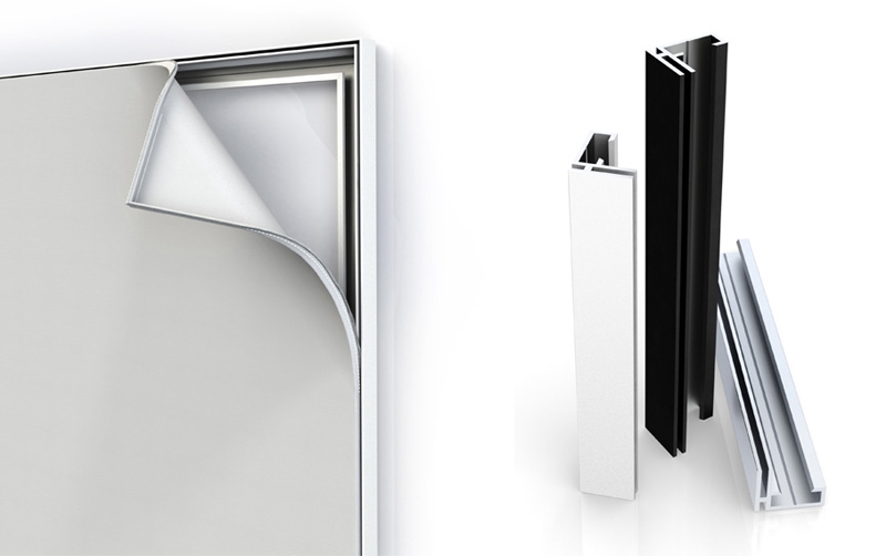 Cadres aluminium publicitaire - structure