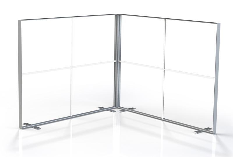 Cadres aluminium publicitaire - structure des cadres sur pieds