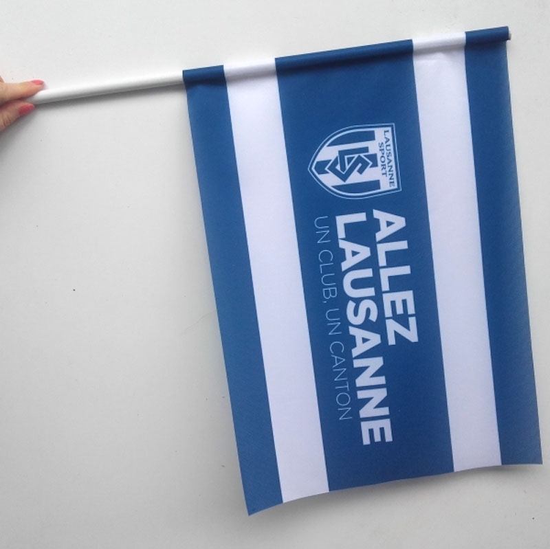 Drapeaux avec manche publicitaire impression Logo