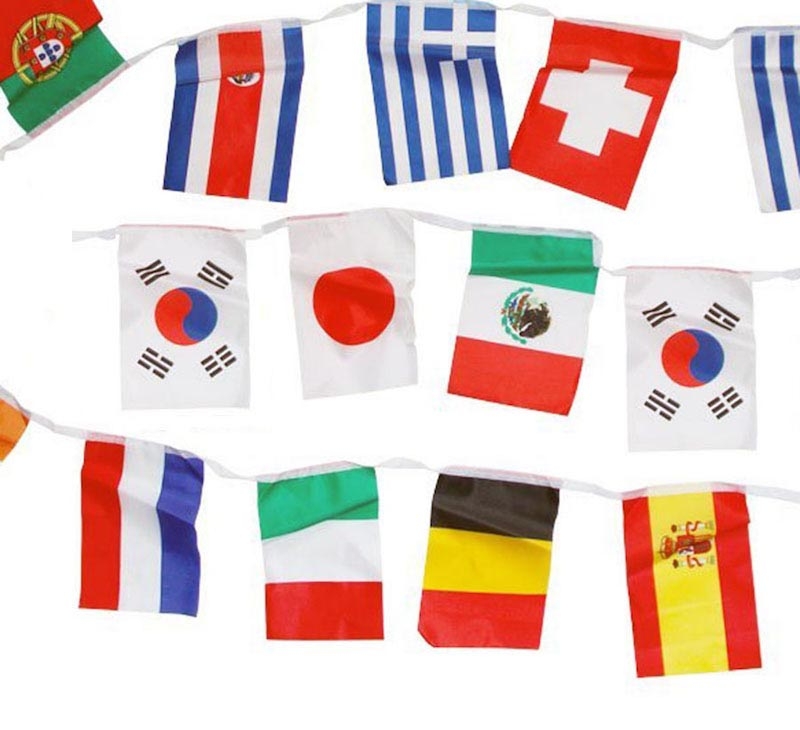 Guirlande drapeaux publicitaire pays
