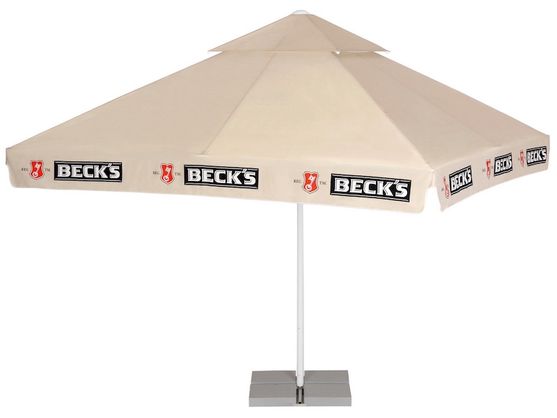 Parasol carré publicitaire - 4 mètres