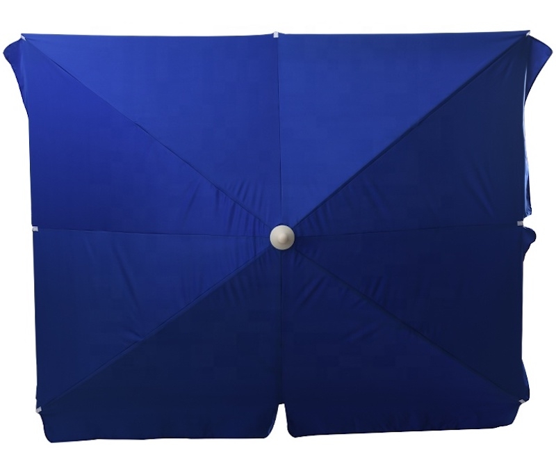 Parasol rectangle publicitaire 2x3 mètres - vu d'en haut