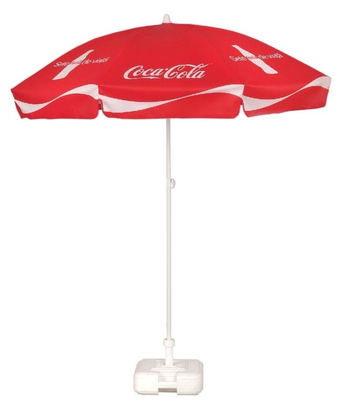 Parasol rond publicitaire personnalisation coca cola 1,80 mètres