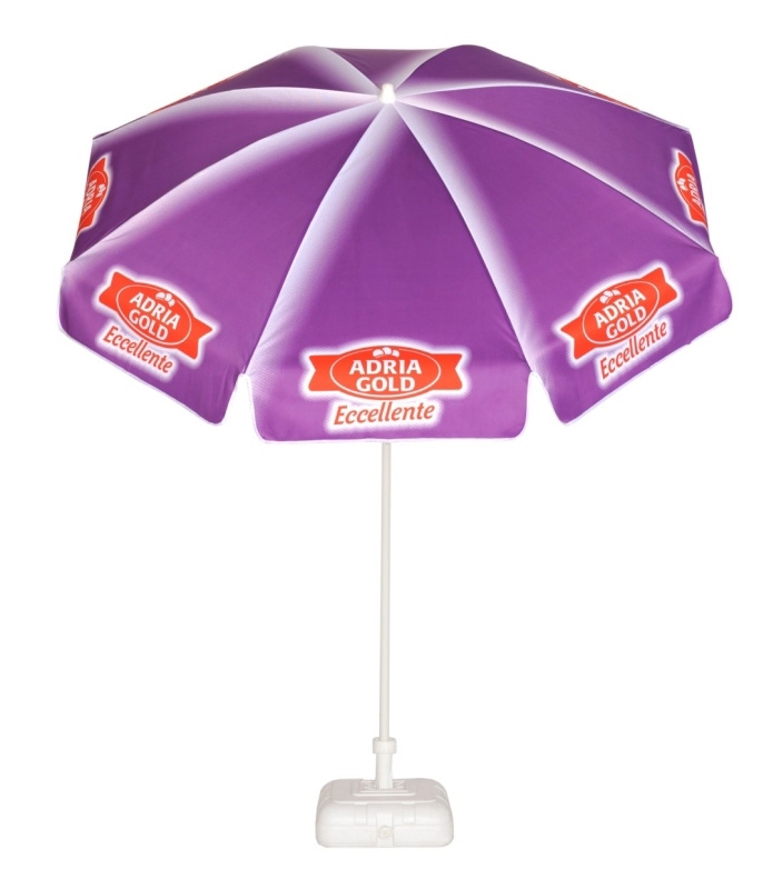 Parasol rond publicitaire 2 mètres - vu dessus