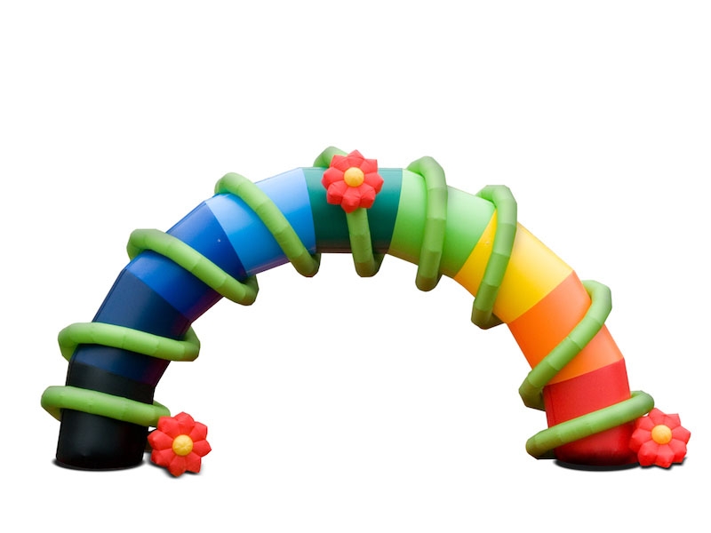 Arche gonflable publcitaire forme sur mesure