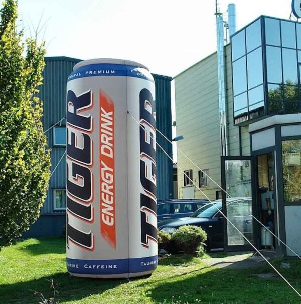 Personalized giant inflatable can: original and impactful