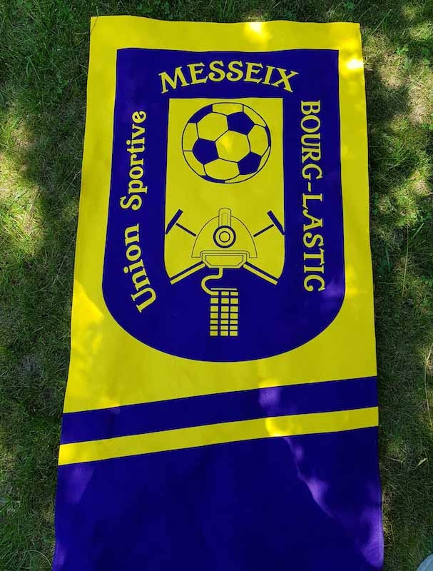 Serviettes de bain publicitaire - blason club de foot