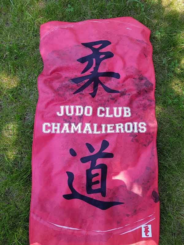 Serviettes de bain publicitaire - club judo