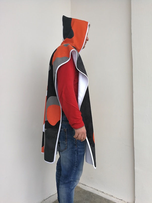 Serviettes poncho publicitaire Adulte profil