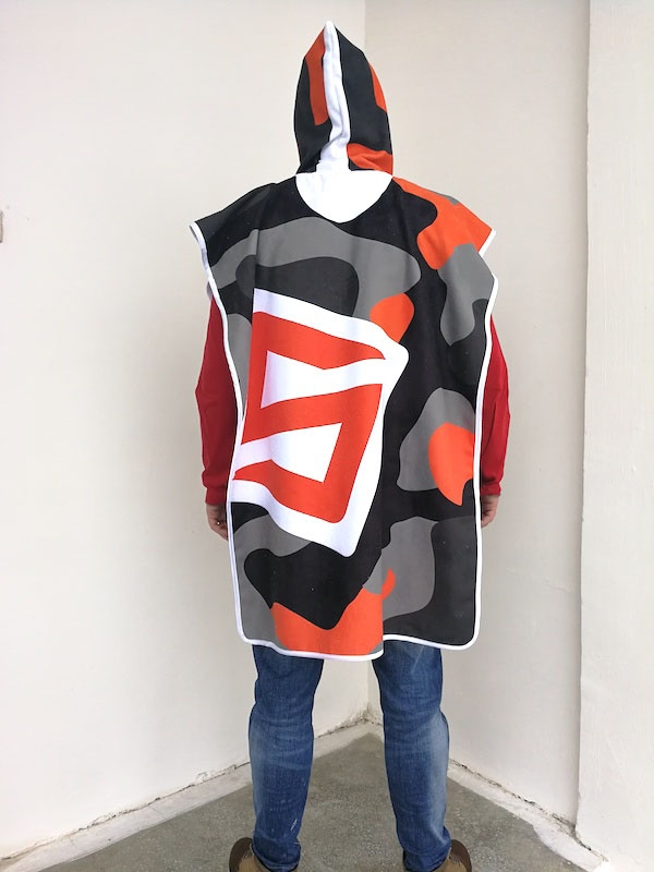 Serviettes poncho publicitaire Adulte face