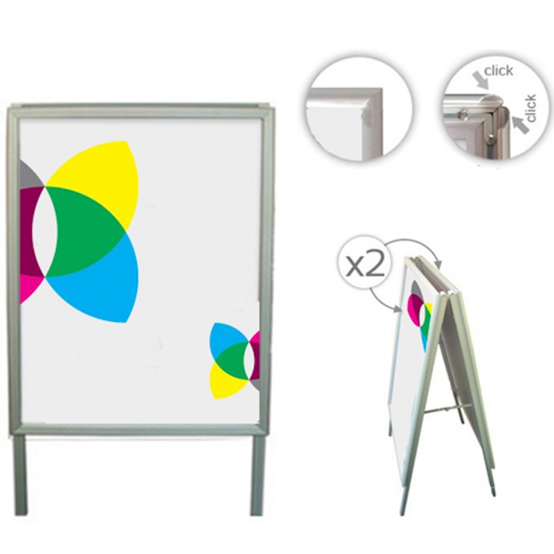 Stop trottoir classique publicitaire personnalisable sur les 2 faces