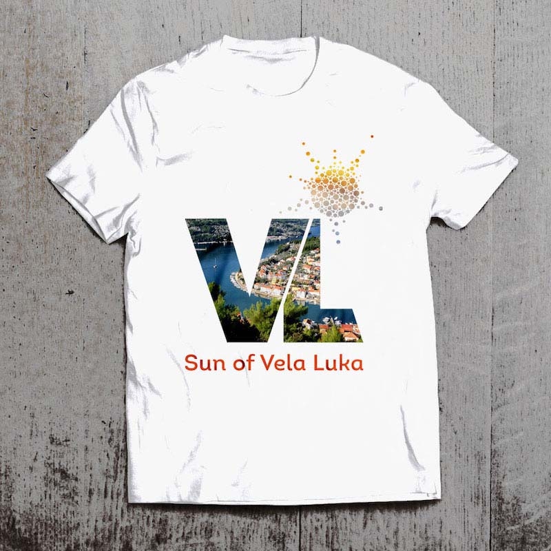 Textile impression directe publicitaire t-shirt blanc avec logo
