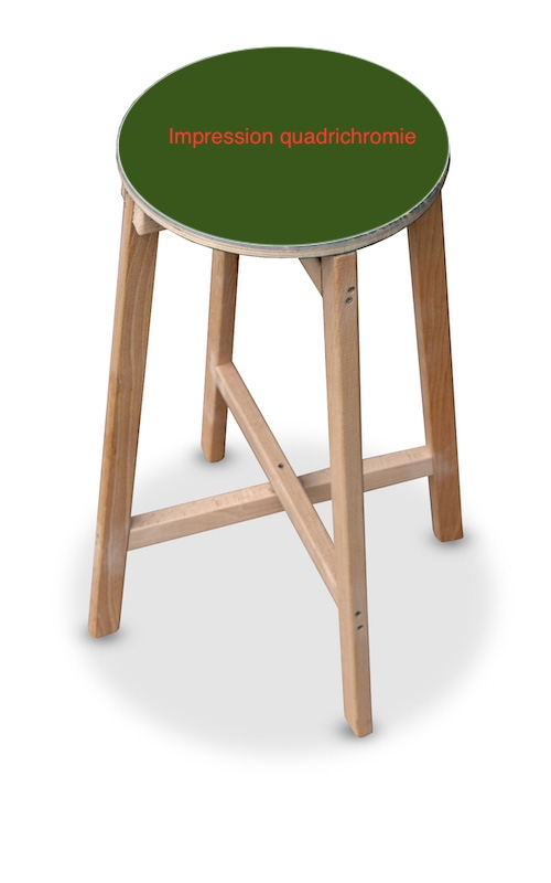 Tabouret pliable publicitaire imprimé