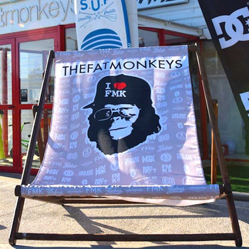Transat XL / XXL publicitaire logo FatMonkey bleu