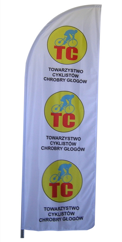 Windflag Premium personnalisé avec 3 logos
