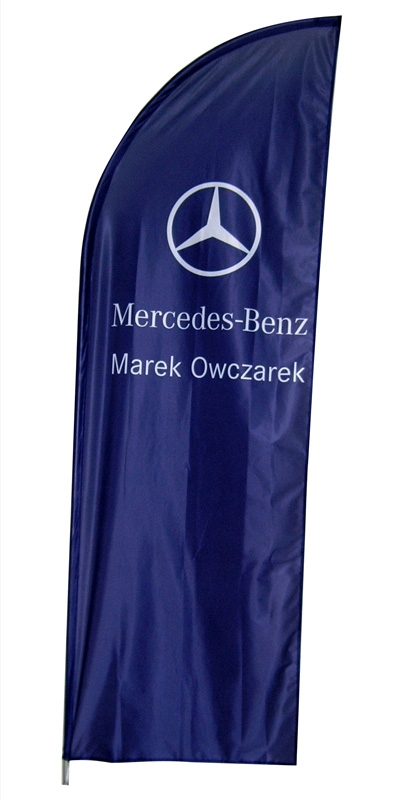Windflag Premium publicitaire personnalisation LOGO MERCEDES