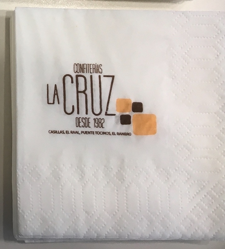 Serviettes publicitaires BLANCHES en papier