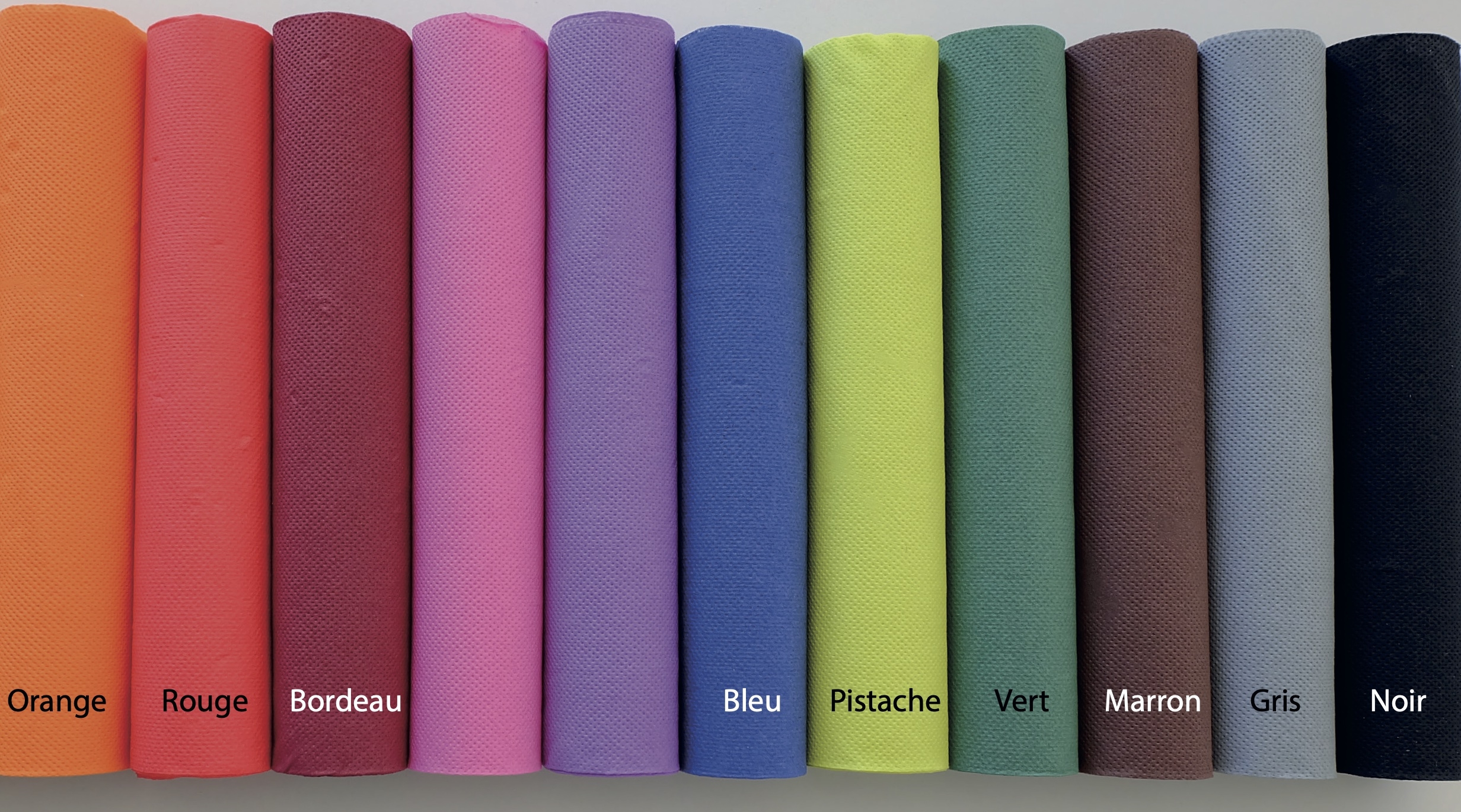 Serviettes publicitaires DE COULEURS en papier - Nuancier