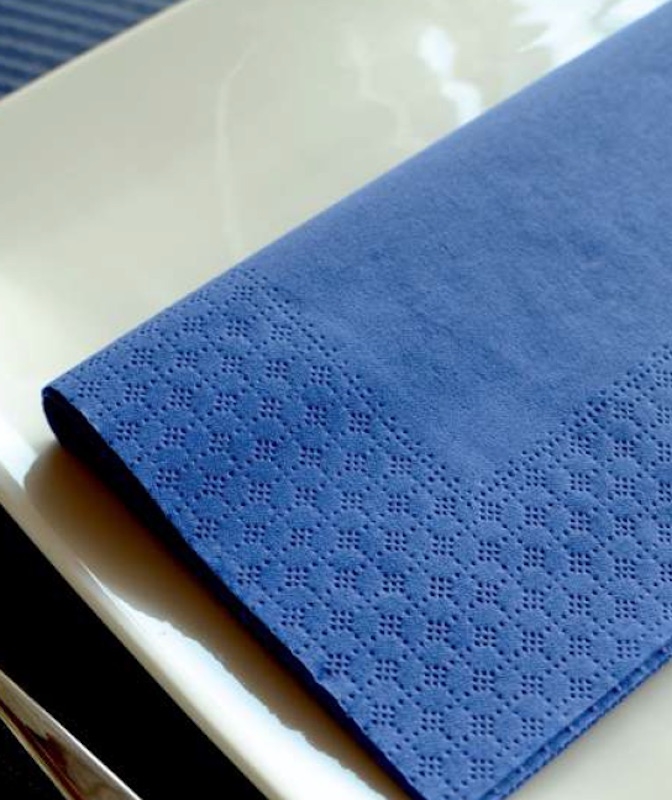 Serviettes publicitaires DE COULEURS en papier