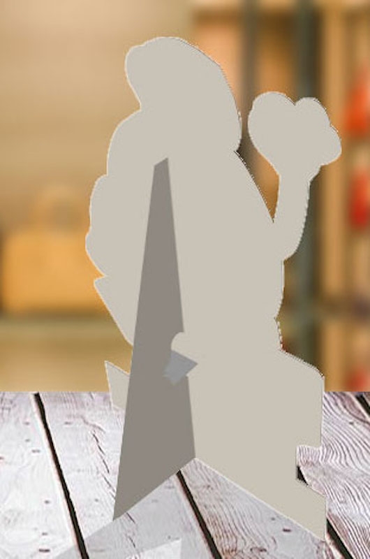 Silhouette carton de comptoir