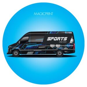Sticker thermocollant personnalisé pour textile, idéal pour la publicité sur vêtements.