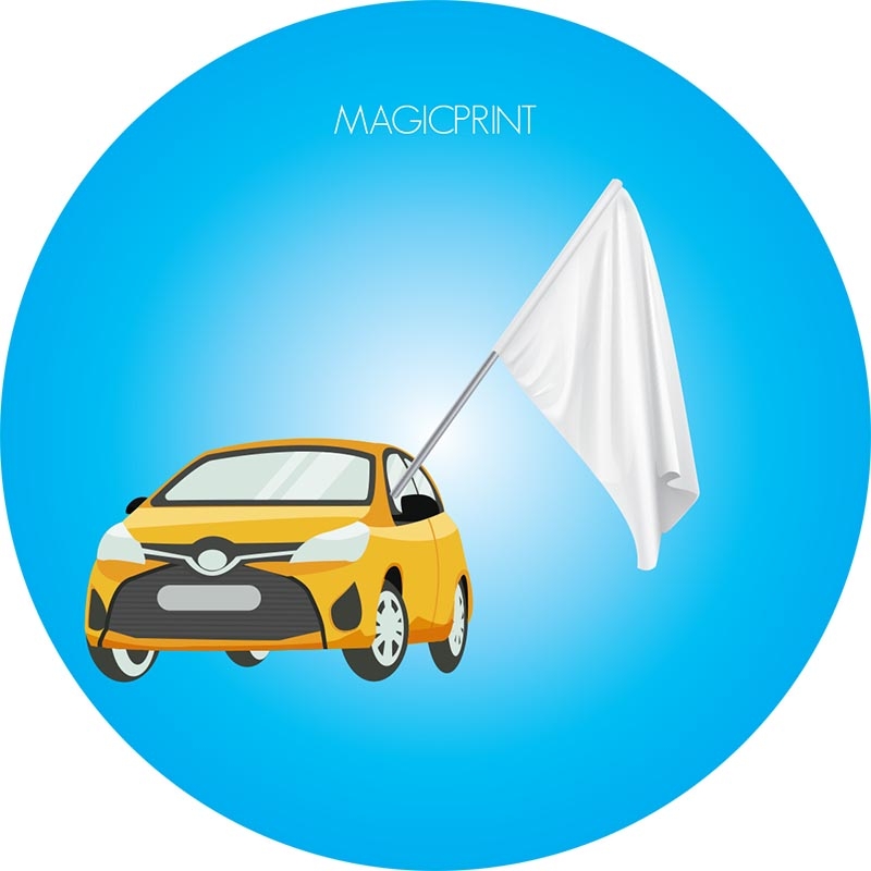 Drapeaux publicitaire – pour Voitures
