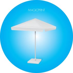 Parasol carré publicitaire : 1,25 mètres