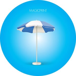 Parasol rond publicitaire 2 mètres