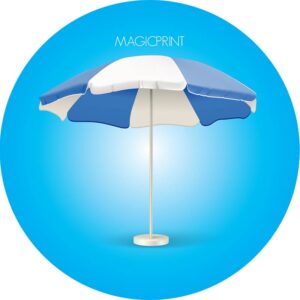 Parasol rond publicitaire - 3,50 mètres